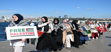 Gazze i�in sessiz ���l�k eylemi