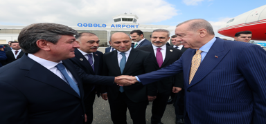 Cumhurba�kan� Erdo�an, T�rk Devletleri Te�kilat� Zirvesi i�in Azerbaycan'da