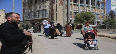 Halep halk� �at��malardan endi�eli:  Evlerimizde huzurla ya�amay� umuyoruz