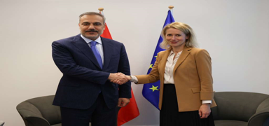 Bakan Fidan, AB temsilcisi Kallas ile g�r��t�