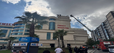 Pendik'te hastanede yang�n ��kt�: Ekipler olay yerine sevk edildi