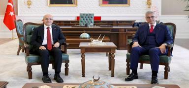 Bakan Memi�o�lu, Bakan �im�ek ile g�r��t�