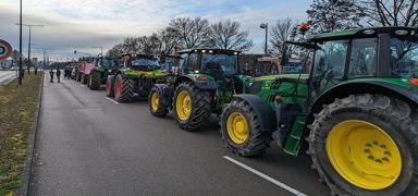 Fransa'n�n g�neyi kar��t�! Devlet binalar�na g�bre d�kerek tepki g�sterdiler