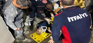 I�d�r'da in�aatta feci kaza: Asans�r bo�lu�u can ald�