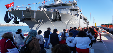 TCG Alemdar, Tekirda�'da ziyarete a��ld�