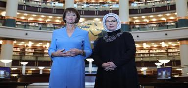 Emine Erdoan, Charlotte Merz ile bir araya geldi