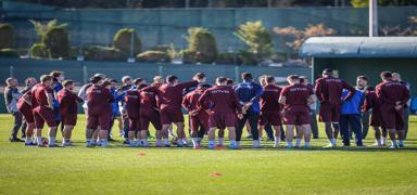 Frtna, Galatasaray derbisi ncesi almalarn srdrd