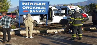 Tokat'ta korkun� kaza! �ok say�da yaral� var