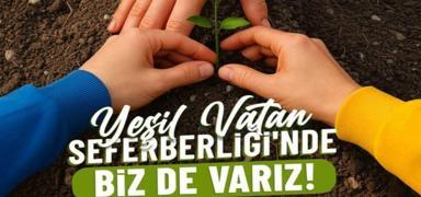 TEKNOFEST 'Ye�il Vatan' i�in sahada! Ziyaret�isi kadar fidan dikilecek