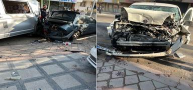 Freni patlayan kamyon ortal��� sava� alan�na �evirdi