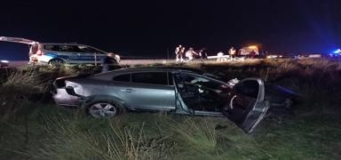 Tekirda�'da otomobil �arampole devrildi: 1 can kayb�