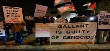 ABD polisinden Gallant protestosuna sert m�dahale