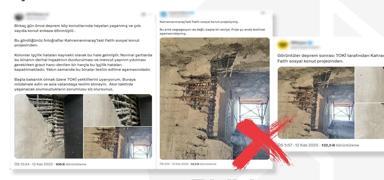 �ftiralar�n�n hedefinde TOK� var! Deprem konutlar�yla ilgili payla��lan foto�raflar as�ls�z ��kt�