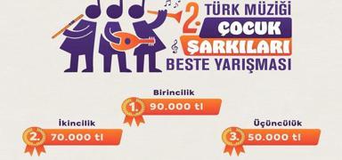 II. T�rk M�zi�i �ocuk �ark�lar� Beste Yar��mas�'na ba�vurular devam ediyor!