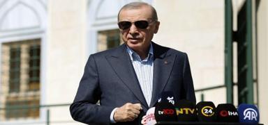 Cumhurba�kan� Erdo�an cuma namaz�n� Hz. Ali Camisi'nde k�ld�