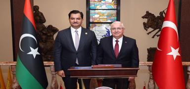 Bakan G�ler, Libya Ulusal Ordusu Genel Komutan Yard�mc�s� Orgeneral Hafter'i kabul etti