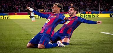 Camp Nou a��l���nda Barcelona'dan 4 goll� galibiyet