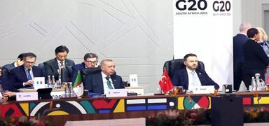 Cumhurba�kan� Erdo�an, G20 Liderler Zirvesi'nde d�zenlenen ak�am yeme�ine kat�ld�