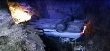 K�pe�e �arpmamak i�in kanala u�tu: Yaralanan s�r�c� hastanede