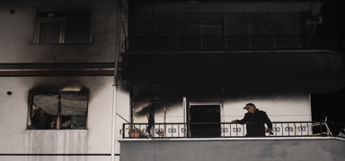 Ba�kentte apartman dairesinde patlama meydana geldi