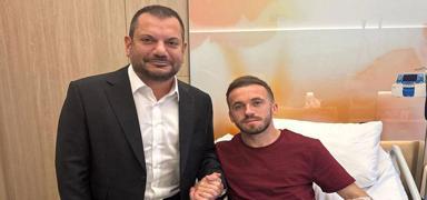 Ertu�rul Do�an'dan Edin Visca'ya ge�mi� olsun ziyareti