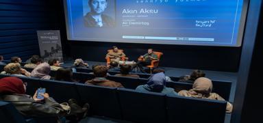 Y�ksel Aksu ve Ak�n Aksu sinemaseverlerle bulu�tu