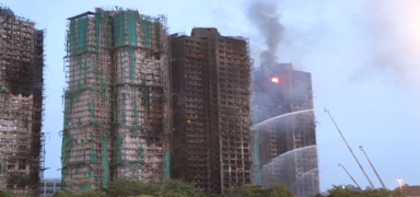 Hong Kong'daki faciada �l� say�s� 94 oldu