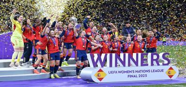 UEFA Kad�nlar Uluslar Ligi'nde �ampiyon �spanya