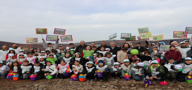 Bursa'da ye�il seferberli�i! K�le d�nen alanlarda tohumlar topra�a serildi