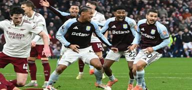 Aston Villa'dan lider Arsenal'e ge�it yok