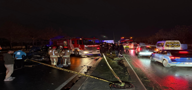 Ba�ak�ehir'de zincirleme kaza! Hayat�n� kaybedenlerin say�s� 3'e y�kseldi