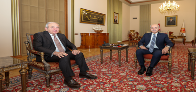 TBMM Ba�kan� Kurtulmu�, KE�PA Genel Sekreteri Hajiyev'i kabul etti