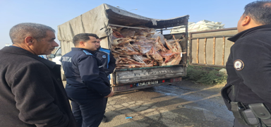 Mide buland�ran g�r�nt�! ��r�m�� tonlarca eti vatanda�a yedireceklerdi