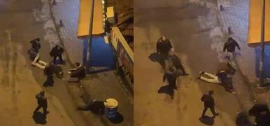 S�zl� taciz dayakla bitti! Sokak ortas�nda lin� gibi sald�r�