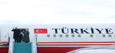 Cumhurba�kan� Erdo�an, T�rkmenistan'a gitti