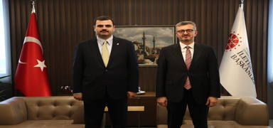 AK Parti Genel Sekreteri �nan'dan Cumhurba�kanl��� �leti�im Ba�kan� Duran'a ziyaret