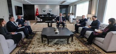 Bakan Fidan, BM �nsani ��lerden Sorumlu Genel Sekreter Yard�mc�s� ve Acil Yard�m Koordinat�r� Fletcher'i kabul etti