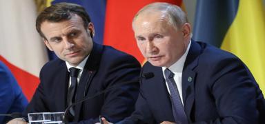 Macron'dan 'Putin ile g�r��meliyiz' mesaj�
