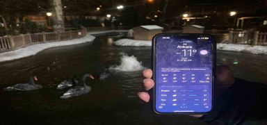 Ankara'da hava s�cakl��� eksi 11 dereceye kadar d��t�