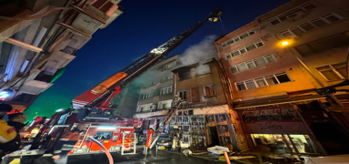 Metruk binada korkutan yang�n: Bir ki�i yaraland�