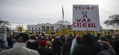 ABD'nin Venezuela'ya askeri m�dahalesi! Beyaz Saray �n�nde protesto