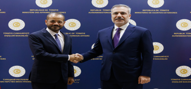 Bakan Fidan, Ummanl� mevkida�� Busaidi ile bir araya geldi