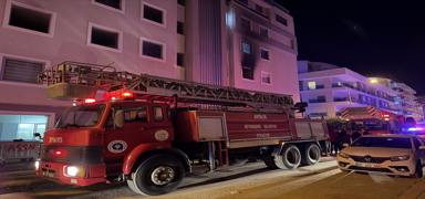 Alanya'da personel lojman�nda yang�n pani�i: 3 ki�iye acil m�dahale