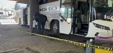 Edirne otogarda deh�et: Kontrolden ��kan otob�s muavini ezdi