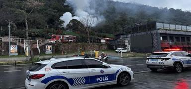 Be�ikta�'ta restoranda korkutan yang�n