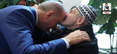 Dedelerin aln�ndan �pt��� Erdo�an