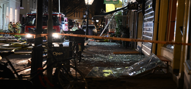 Hollanda'da do�al gaz patlamas�: Baz� binalar alevlere teslim oldu