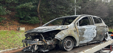 FSM K�pr�s�'nde korku dolu anlar! Ara� k�le d�nd�