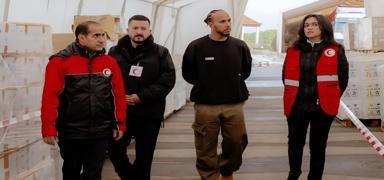 Lewis Hamilton, Gazze halk� i�in �rd�n'e ziyarette bulundu