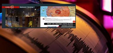 Bal�kesir'de 5.1 b�y�kl���nde deprem